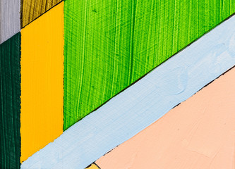 A Detail from an Abstract Painting using Pencil, Ink and Acrylic; Striated Color.