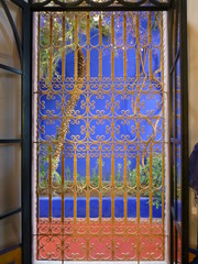 iron gate, La Majorelle, Marrakech, Morocco