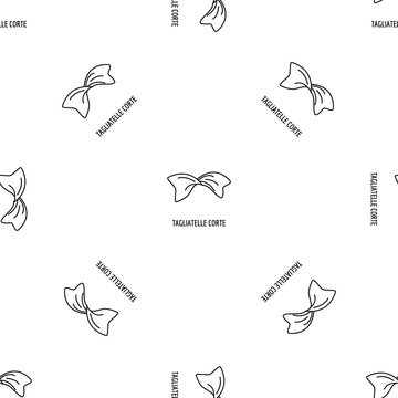 Tagliatelle corte pattern seamless vector repeat geometric for any web design