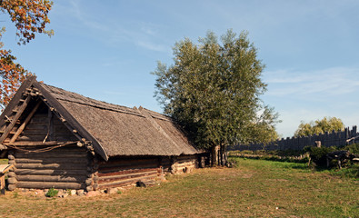 Blockhaus im Slawen- und Wikingermuseum Wollin