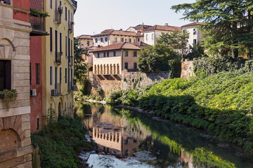 Part of Vicenza. Vicenza is a cosmopolitan city in Italy