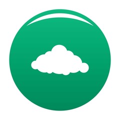 Fixed cloud icon. Simple illustration of fixed cloud vector icon for any design green