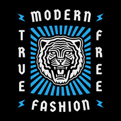 Roaring tiger poster.