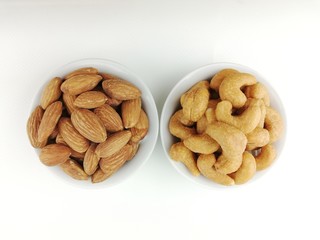 assorted, cashew nuts,  pistachio, almond and fish cracker