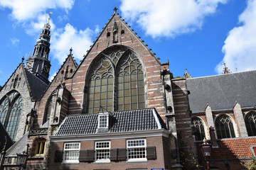 Oude Kerk on Oudekerksplein in Amsterdam, Holland, Netherlands