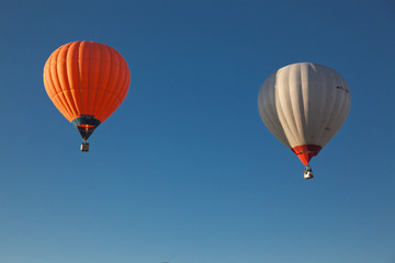 hot air balloons - freedom and adventure concept