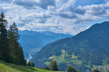 Austrian Alps. View of the valley. Tyrol