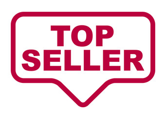 red vector banner top seller