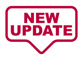 red vector banner new update