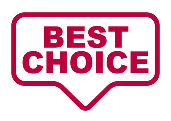 red vector banner best choice
