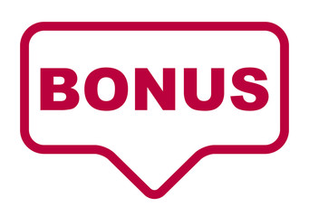 red vector banner bonus