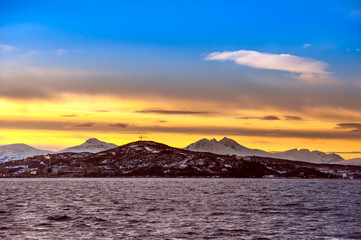 Mountains in the north of Norway,Tromso