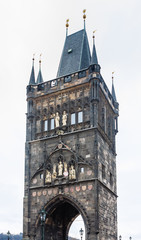 The Powder Tower is one of the original 13 city gates in Old Town, Prague. Czech Republic