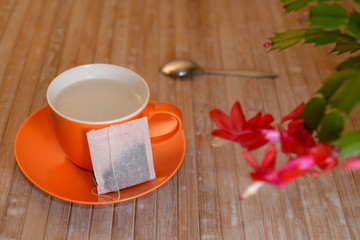 Tea bag Cup saucer Flowers