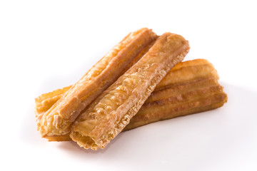 Churros isolated on white background