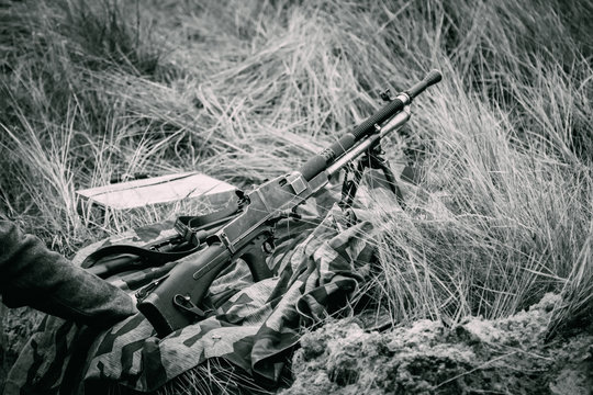 The machine gun of the German Army of the Czech production of bl