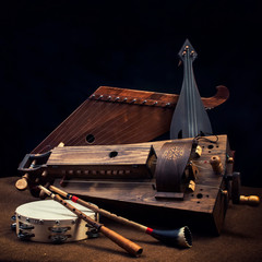The composition of the ethnic musical instruments