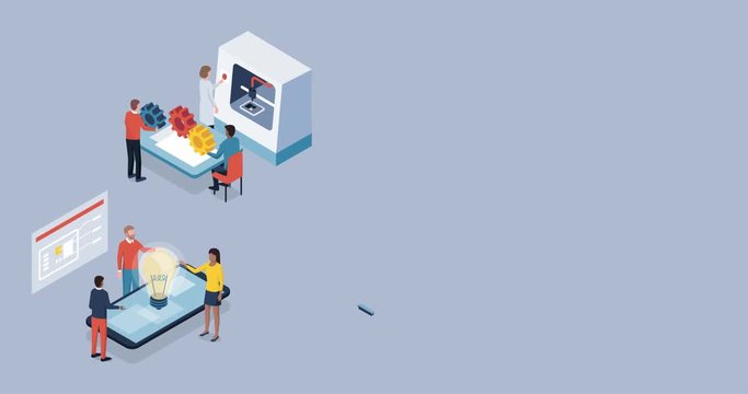 Industry 4.0 and automation infographic