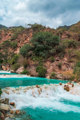 Thermal water river in Tolantongo, Mexico