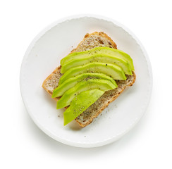 sandwich with fresh avocado