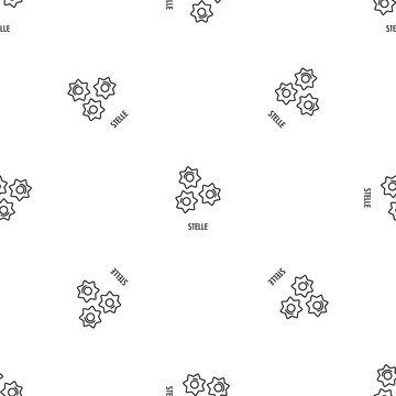 Stelle pasta pattern seamless vector repeat geometric for any web design