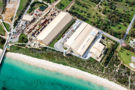 aerial image of buildings