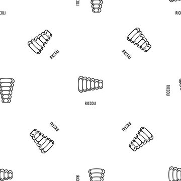 Riccoli pasta pattern seamless vector repeat geometric for any web design