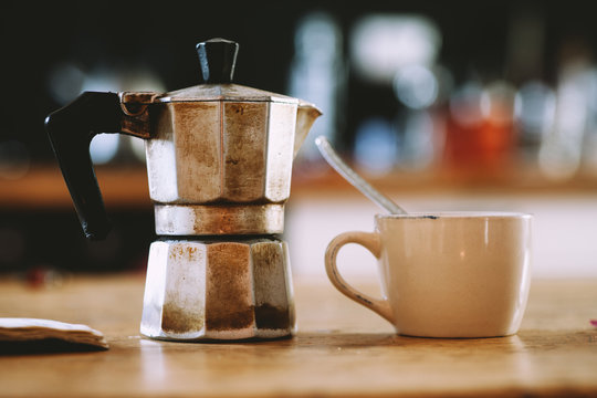 Coffee on a table