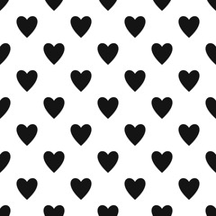 Open heart pattern seamless vector repeat geometric for any web design