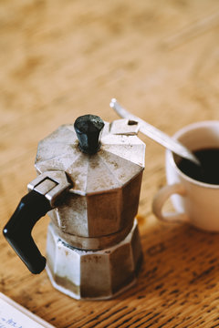 Coffee on a table