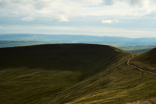 Sunlit hills