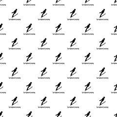 Springboard jumping pattern seamless vector repeat geometric for any web design