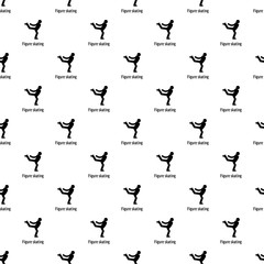 Figure skating pattern seamless vector repeat geometric for any web design