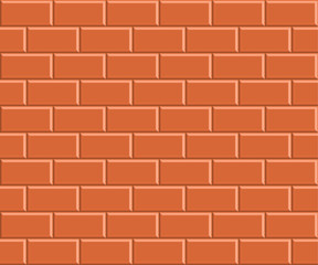 Orange Mosaic Tiled Wall Background