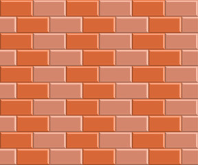 Orange Mosaic Tiled Wall Background