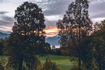 Sunrise in Stranda, Norway