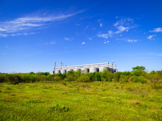 Grain silos in Uruguaiana, Brazil