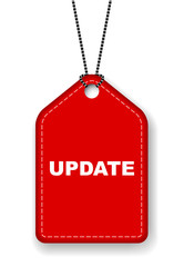 red vector banner update