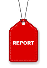 red vector banner report