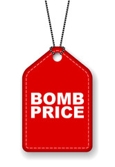 red vector banner bomb price