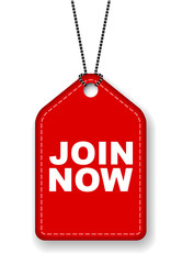 red vector banner join now