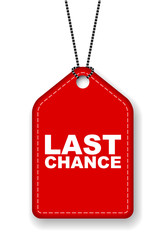 red vector banner last chance