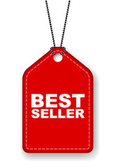 red vector banner best seller