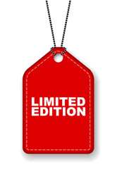 red vector banner limited edition