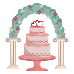 Wedding celebration cartoons