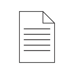 Document icon vector