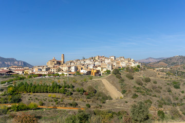 Fototapeta na wymiar Town of Gratallops in Priorat wine region in Spain