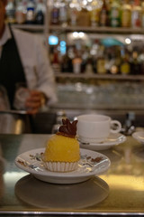 Bergamo, Lombardy, Italy, traditional dessert of bergamo, polenta e osei