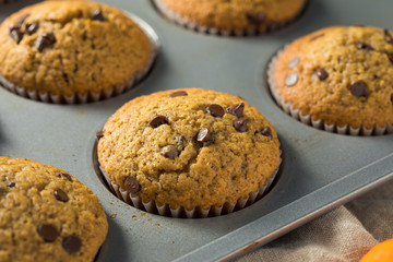 Sweet Homemade Chocolate Pumpkin Muffins