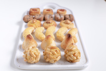 Panellets - typical catalan marzipan dessert